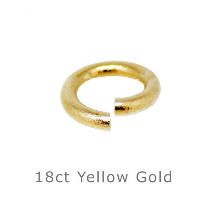 18ct Yellow Gold open jump ring 3mm