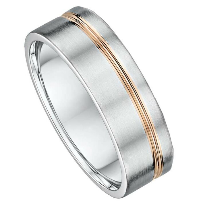 Wedding Ring 7mm Two Tone Gold ring | 289B00