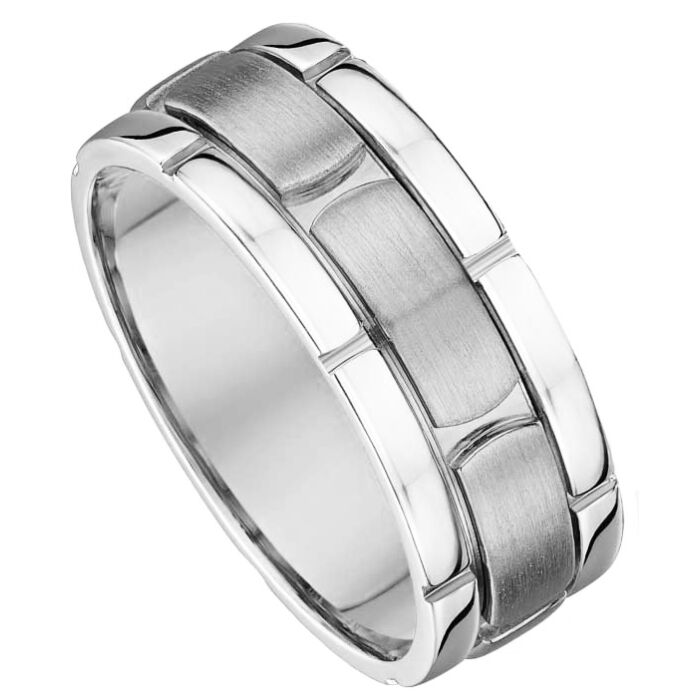 Wedding Ring 7mm Fancy Gold Ring | 416A04