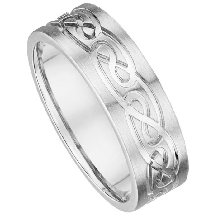 Wedding Ring 7mm Decorative Gold Ring | 960A01