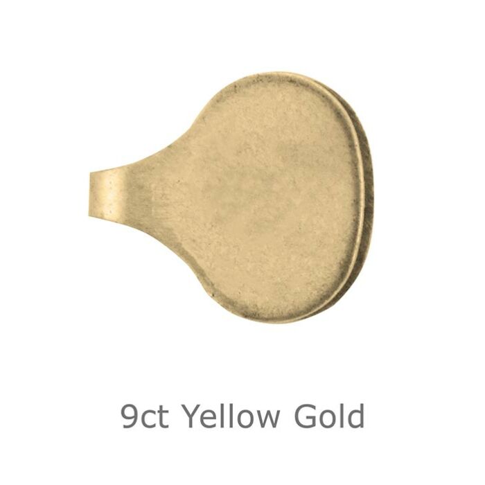 9ct yellow gold Chain End Cap 4mm