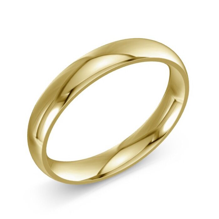 Court 9ct Yellow Gold Wedding Rings