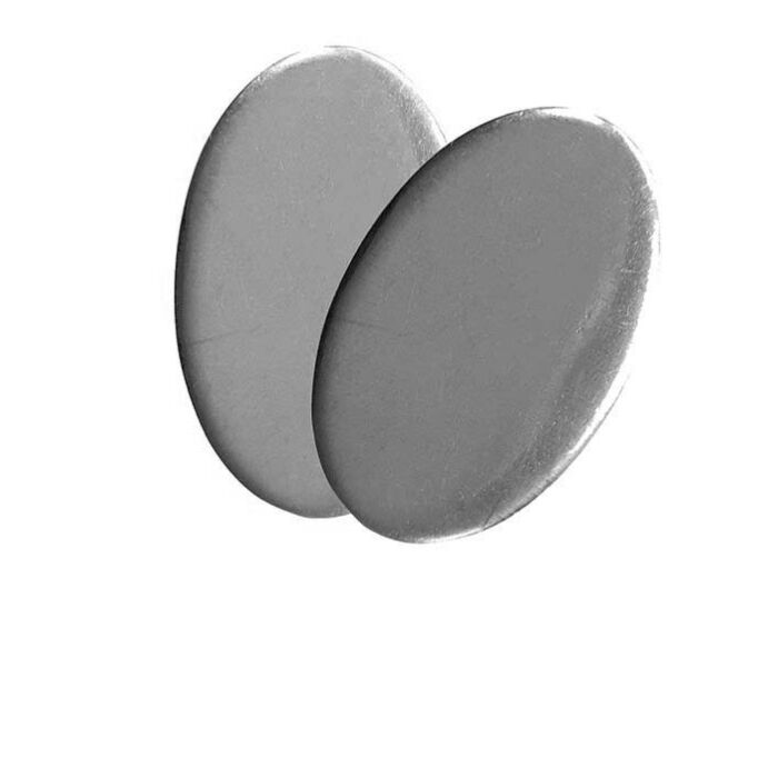 Silver 13 x 19 x 1.5mm Oval blank stamped shape