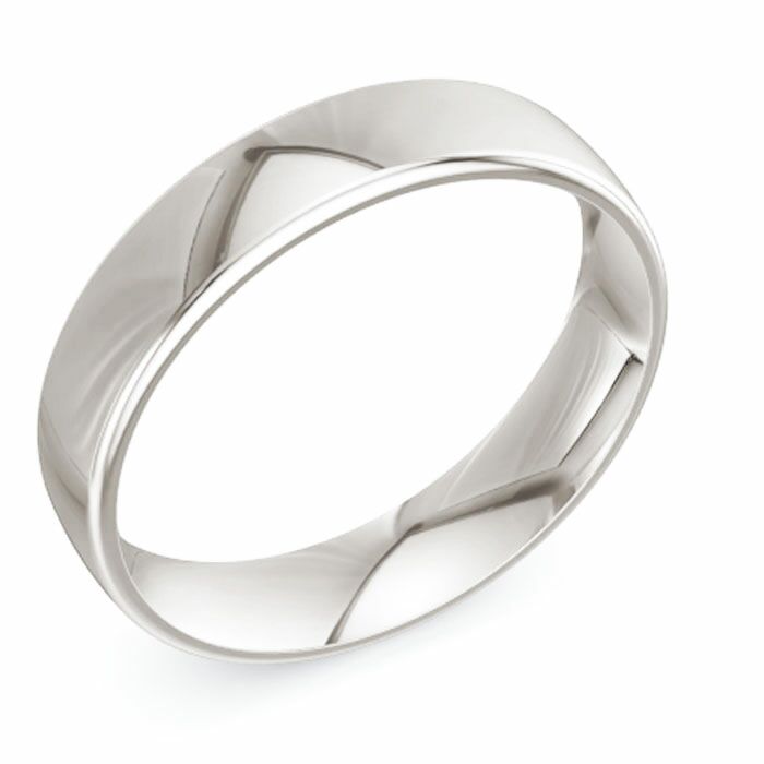 Modern Court Sterling Silver Wedding Rings