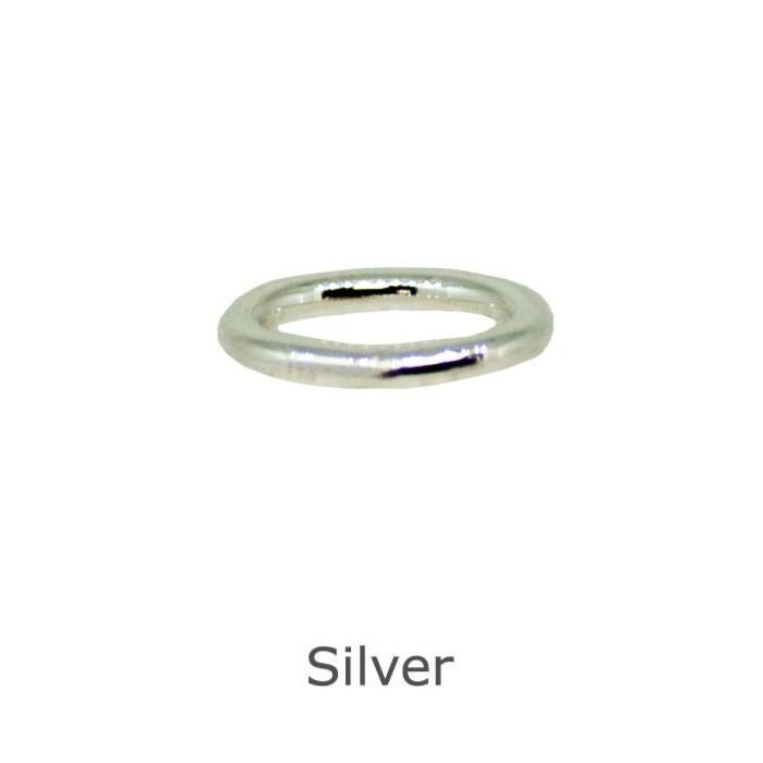 Silver Oval Jump Ring open 8mm