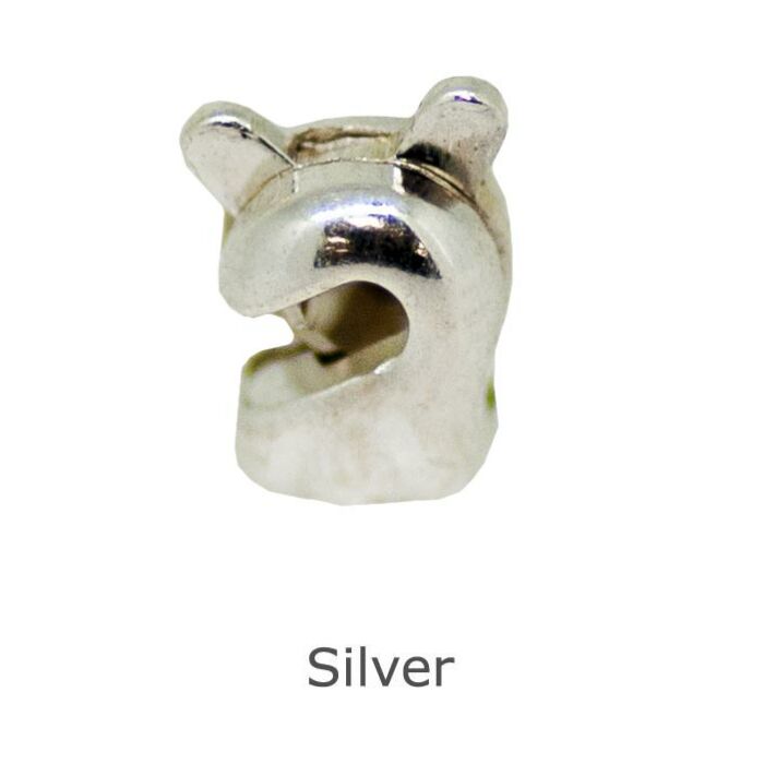 Silver revolver safety catch brooch ball roller joint 4.70 x 3.00mm