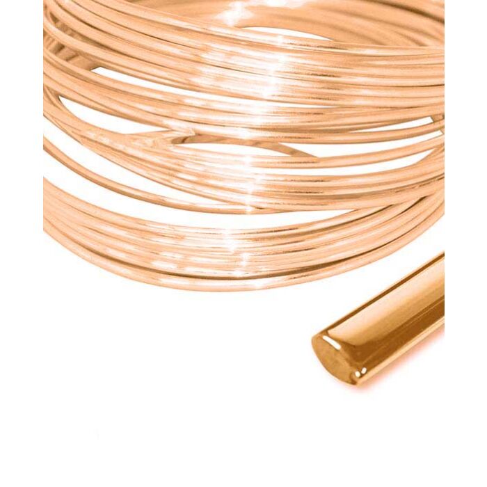 9ct Red Gold COURT SHAPE WIRE for jewellery
