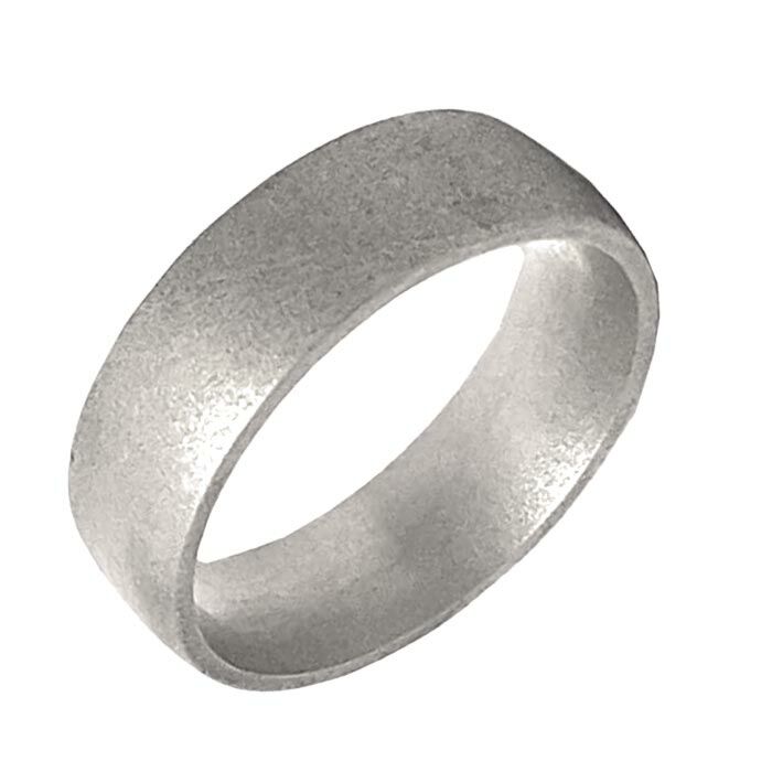 Sandblast finish wedding Ring CUT 66