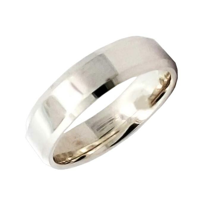 Diamond Cut Wedding Ring CUT 1 bevel edge & polish finish