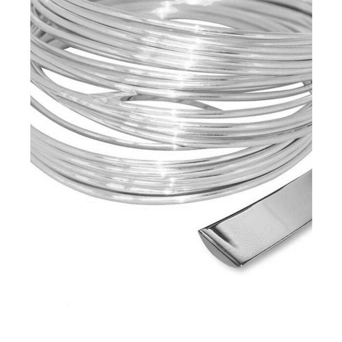 Sterling Silver D Shape wire for jewellery