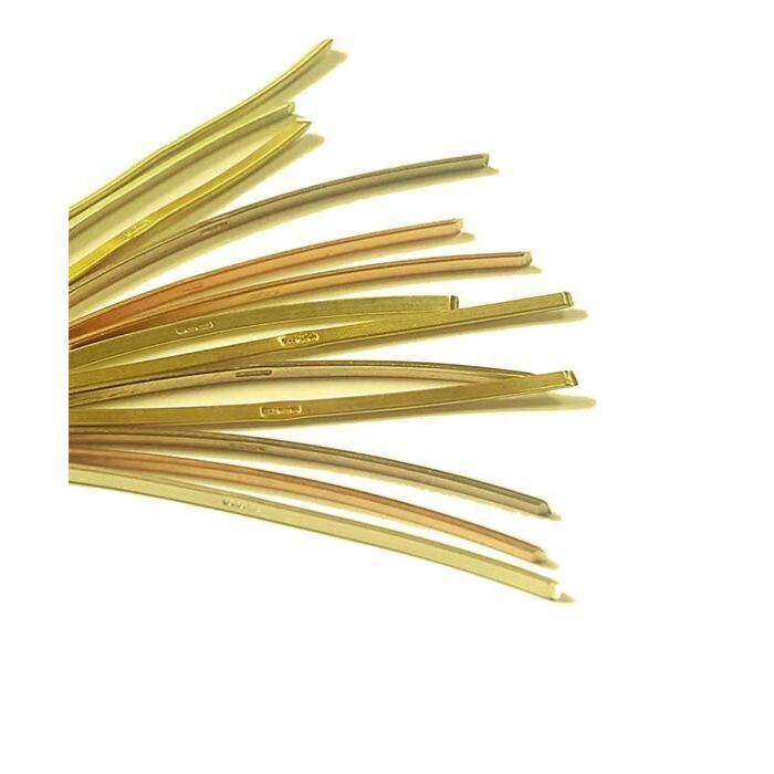 9ct Yellow Gold Hallmarked Shank 3mm x 2mm