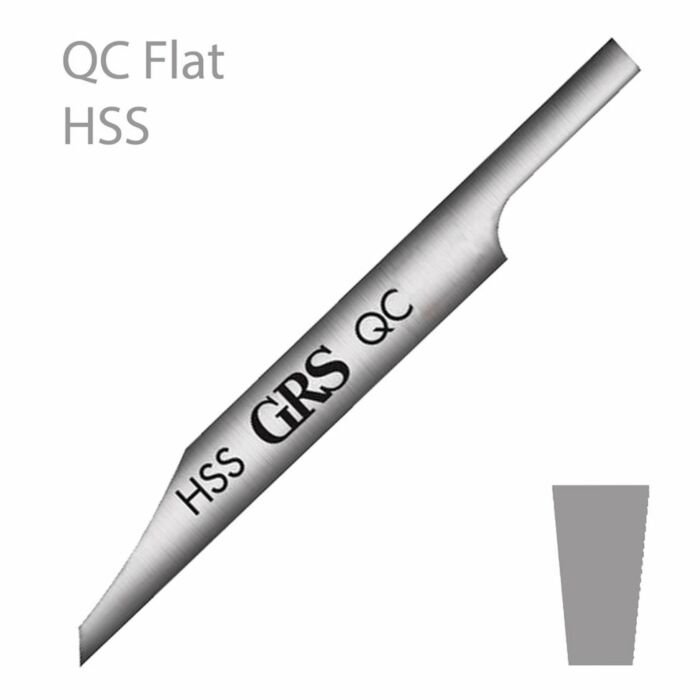 GRS QC HSS FLAT GRAVER, NO.12, 1.2MM,  TOOLSGR128