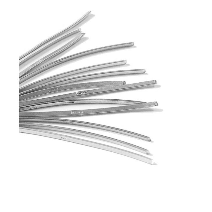 18ct White Gold Hallmarked Shank  2.0mm x 1.3mm