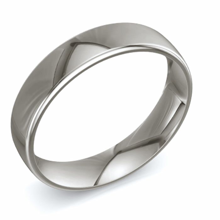 Modern Court Platinum Wedding Rings