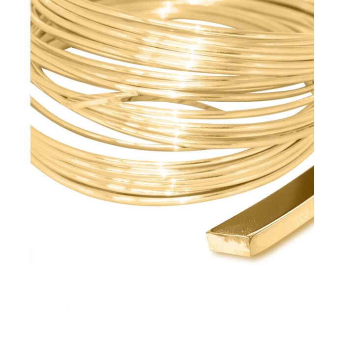9ct Yellow Gold Rectangular Wire for jewellery making