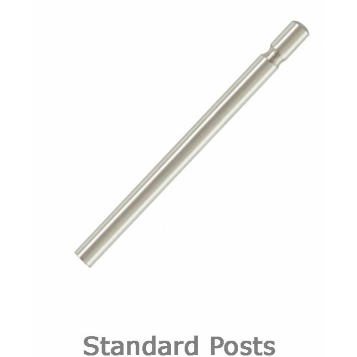 SMO 9ct  White Gold Earring Posts | Length 10mm, Thickness 0.80mm, Groove 0.73mm