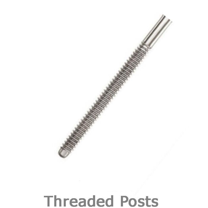 Platinum Threaded Earring Posts Pin