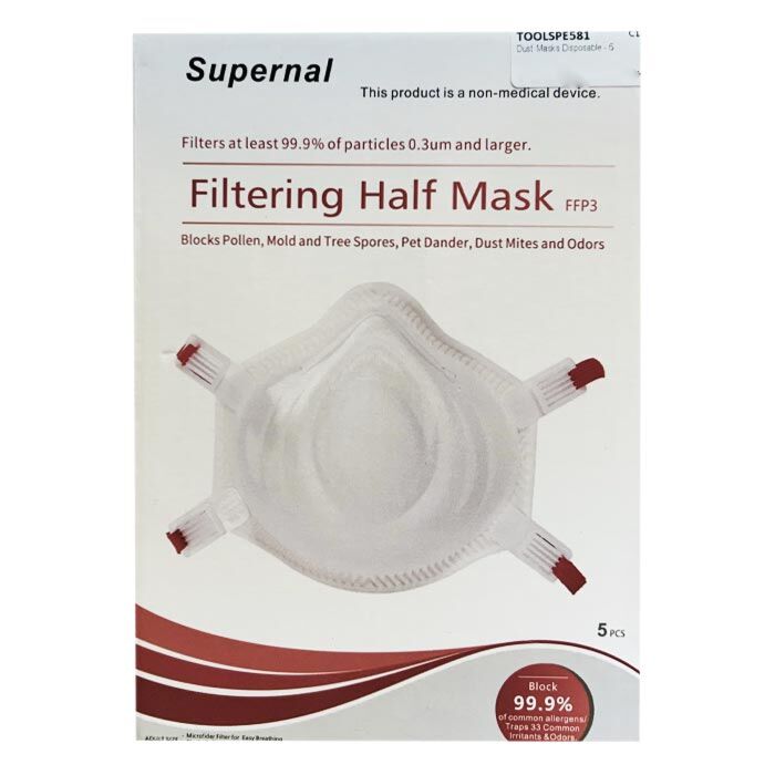 FFP3 Filtering Half Mask | EN149:2001+A1:2009 Certified Respirator for Pollen, Dust & Allergens