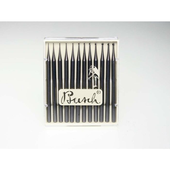 BUSCH BALL BURR SET, 001, 0.30MM - 1.40MM