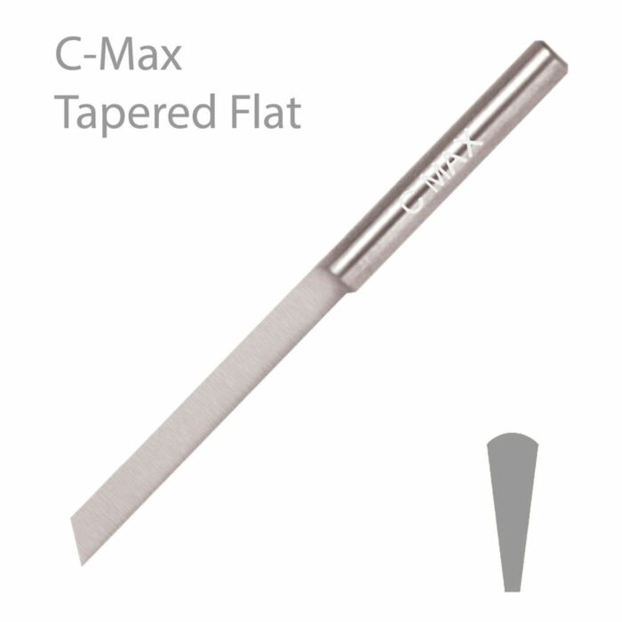 GRS C-MAX TAPERED FLAT GRAVER, NO.4, 0.4MM,  TOOLSCGR04