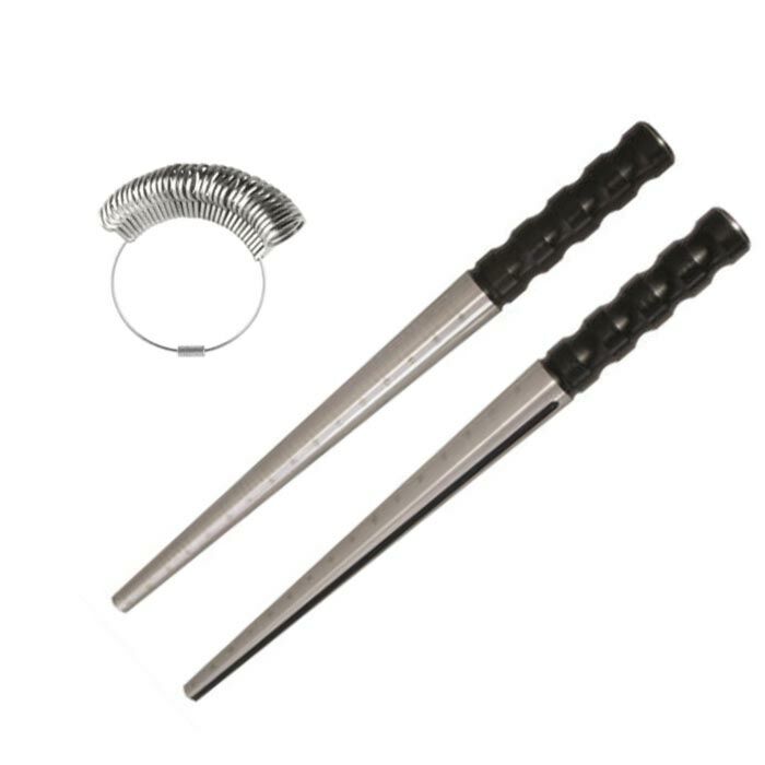 Durston PrecisionFit™ Ring Sizing Set - Steel & Aluminium Ring Mandrels with 32 Ring Set (UK Sizes A-Z)