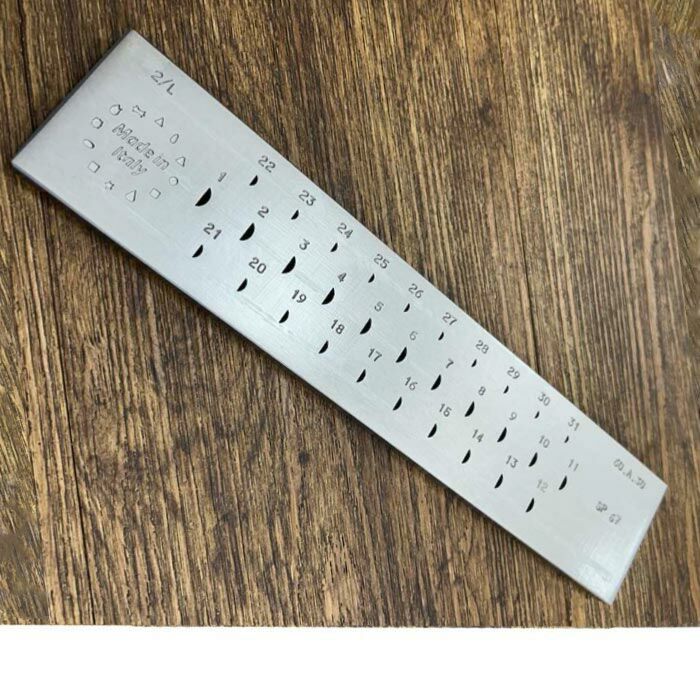 Drawplate, Half Round, 31 Holes, 6.00mm to 3.00mm