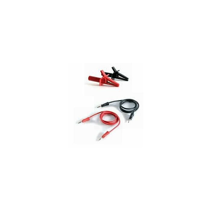 LEGOR BLACK AND RED LEADS WITH CROCODILE CLIPS
