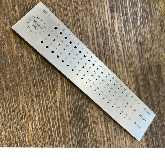 O.M.O Multi-Shape Wire Drawplate 60 Holes – Round, Half Round & Square Wire Drawing Plate 3.50mm–1.00mm