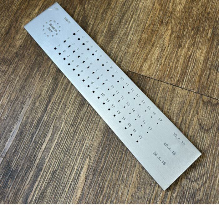 O.M.O Multishape Drawplate 51 Holes – Round, Half Round & Square Wire Drawing Plate 4.00–1.00mm