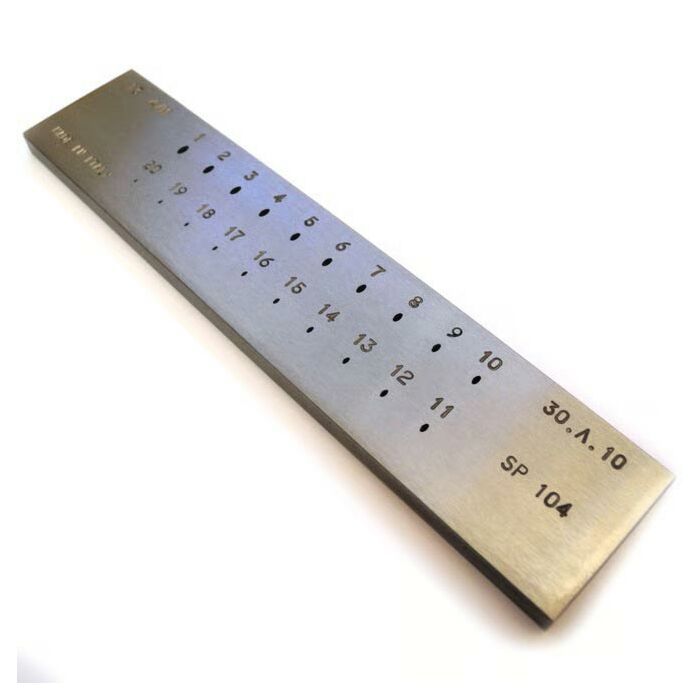 Drawplate, Oval, 20 Holes, 3.00 to 1.00mm