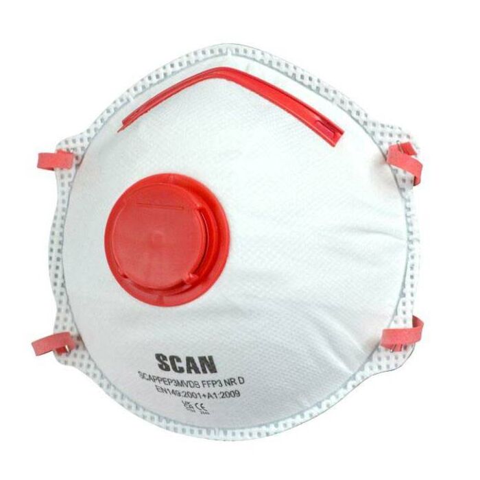 Disposable masks with valve - pack of 2
