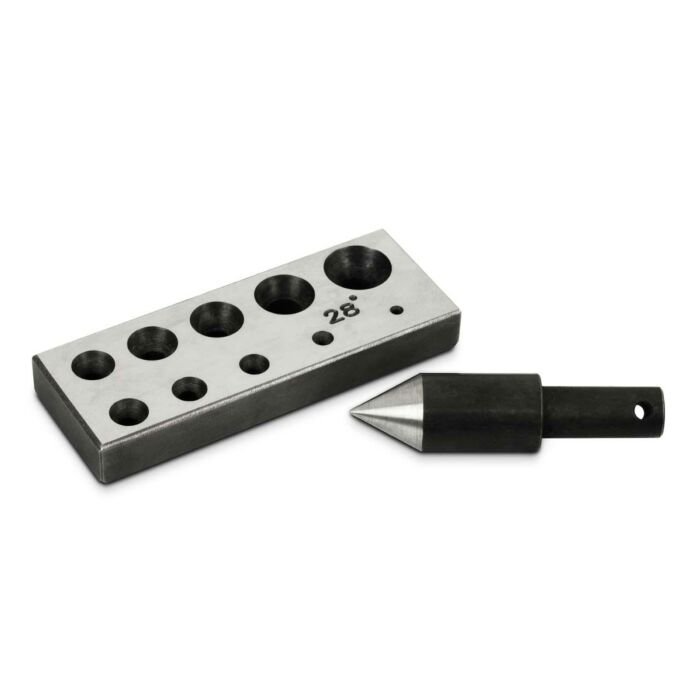 Wheatsheaf Collet Block and Punch, 28°, 10 hole