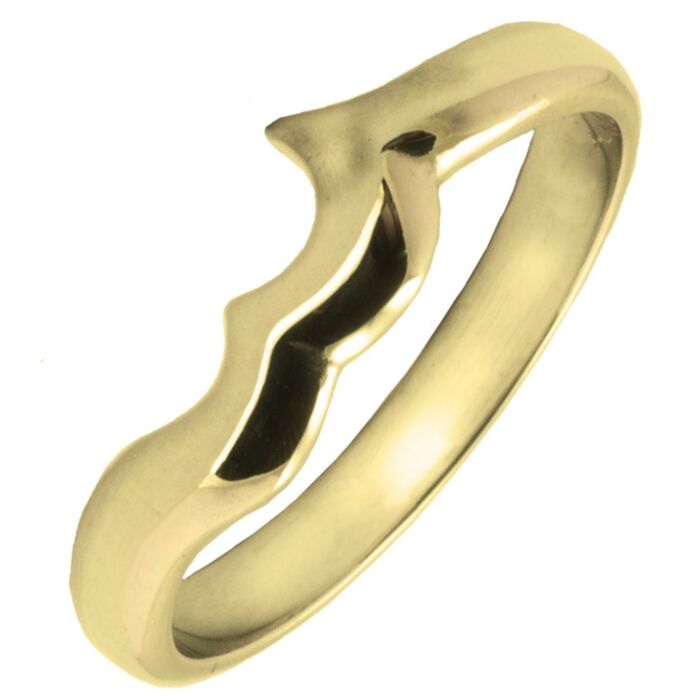 Wedding Ring 3mm shaped precious metal ring