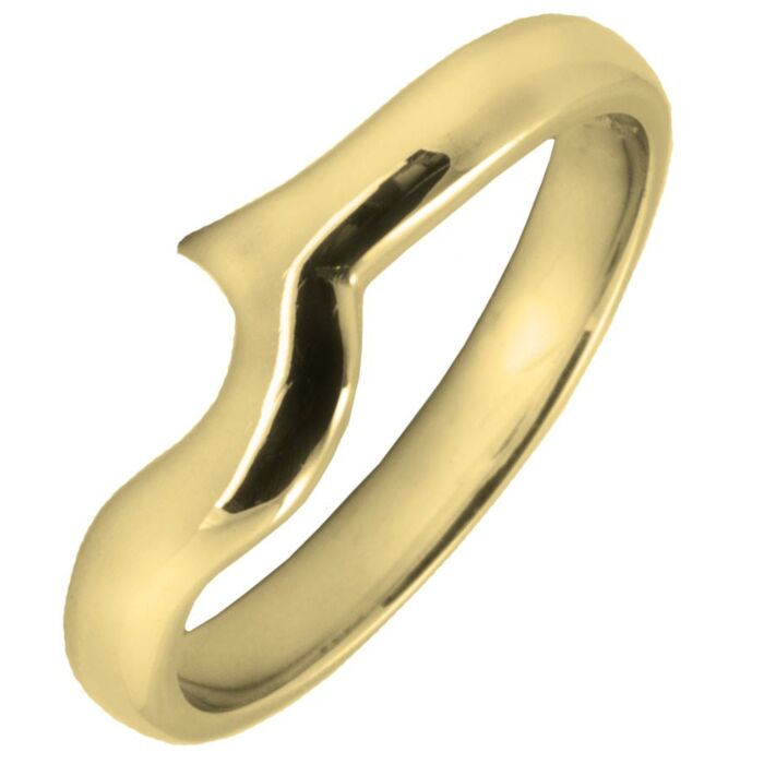 Wedding Ring 3mm Shaped precious metal Ring | W291
