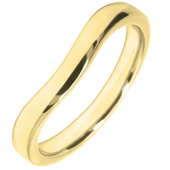 Wedding Ring 2.65mm Shaped precious metal ring | W574