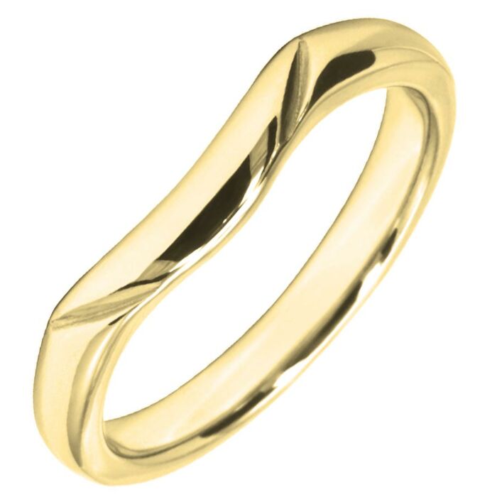 Wedding Ring 2.75mm Shaped precious metal ring | W578