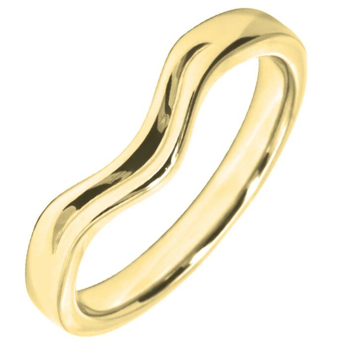 Wedding Ring 2.75mm Shaped precious metal ring | W581