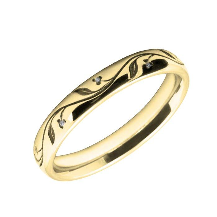 3mm Wedding Ring W7001  Pattern - Laser Engraving Wedding Ring