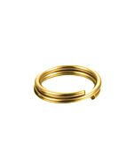 9ct Yellow Gold Split Ring, small keyring 6mm