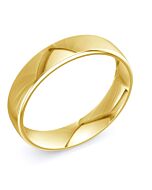 Modern Court 14ct Yellow Gold Wedding Rings
