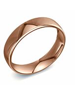 Modern Court 9ct Red Gold Wedding Rings