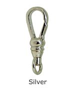 SILVER SWIVEL ALBERT CLASP | FIXED LOOP 17.00MM