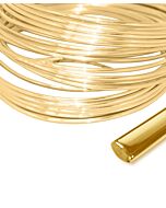 9ct Yellow Gold COURT SHAPE WIRE for jewellery making