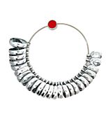 Ring Sizer Gauge, 25 wide metal wedding ring finger H-Z+6