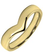 Wedding Ring 3.5mm shaped precious metal ring