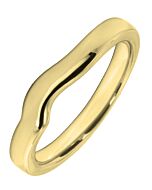 Wedding Ring 2.5mm shaped precious metal ring