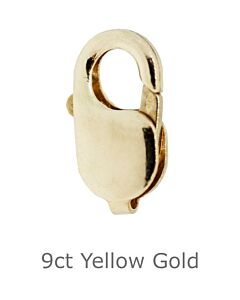 9ct Yellow Gold  Lobster Clasp 16mm x 7.75mm