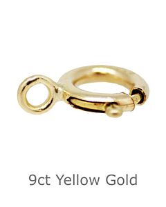 9ct Yellow Gold Bolt Ring CLOSED 5mm