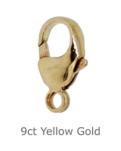 9ct yellow gold Carabiner Catch 13mm
