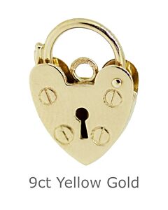 9ct yellow gold padlock 15mm